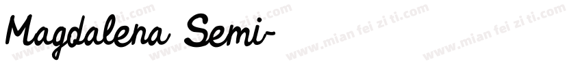 Magdalena Semi字体转换